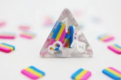 Pansexual Pride Flag Resin RPG Dice Set